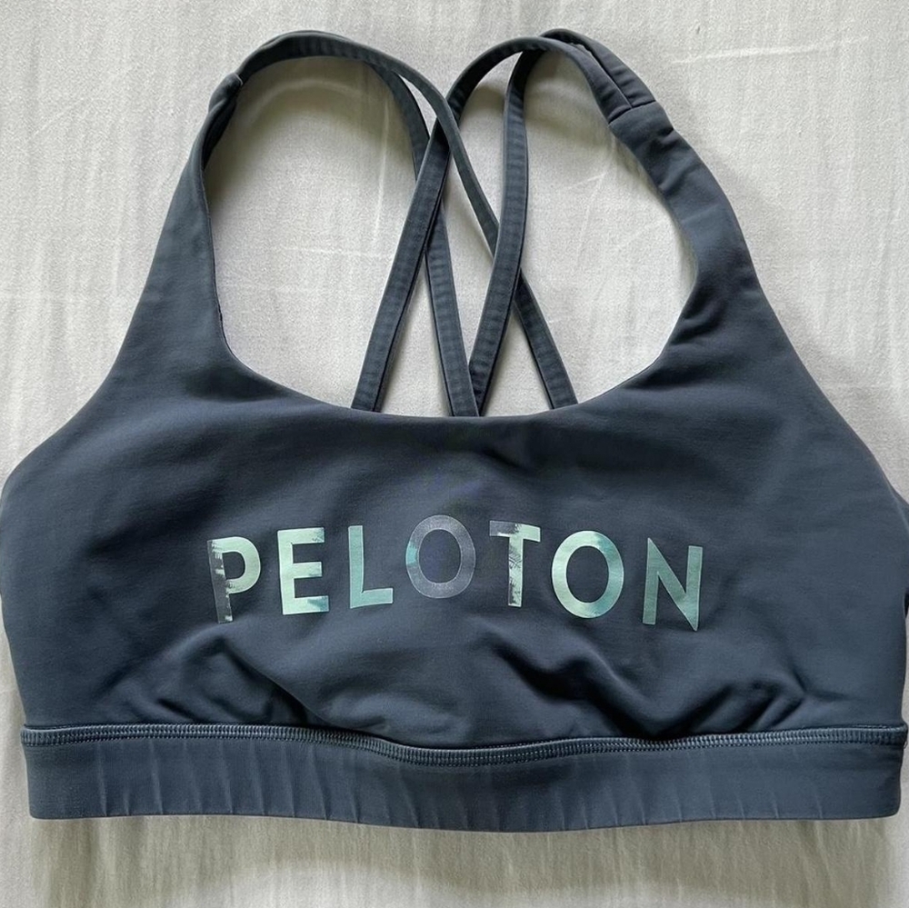 Peloton x Lululemon Bra Dusty Blue Sz 6 Womens